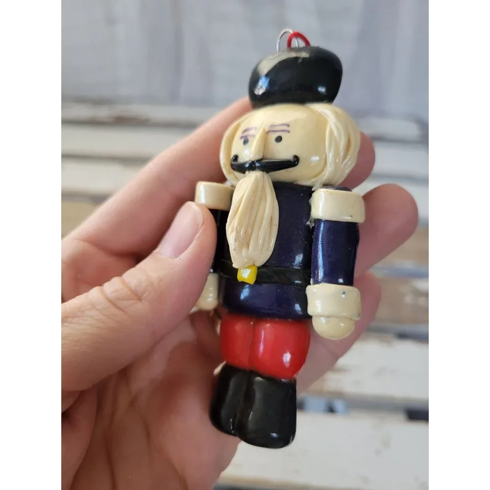 Nutcracker soldier dough guard ornament vintage Xmas holiday tree‎